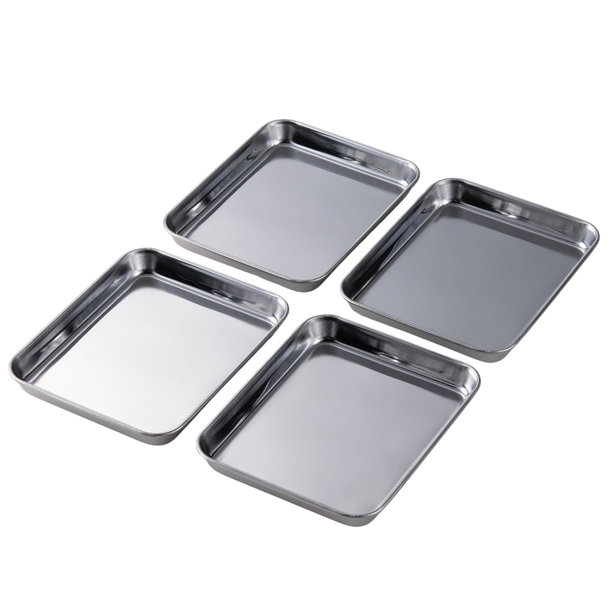 【業務用】ステンレス製ベーキングトレイセット 3つセット Amazon｜高儀 ステンレス 角型トレー 小 15.5×12.6cm 4枚セット 調理